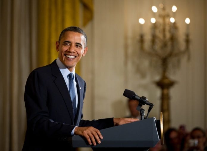 I sitt brev til Shimon Peres gratulerer USAs president Barack Obama Israel med dagen. (Foto: Bill Ingalls, NASA) I sitt brev til Shimon Peres gratulerer USAs president Barack Obama Israel med dagen. (Foto: Bill Ingalls, NASA)
