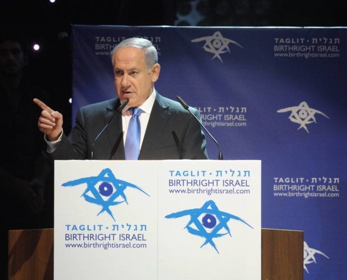 Statsminister Benjamin Netanyahu sammenlikner Holocaust med dagens trussel fra Iran, i sin tale fra minnedagen for Holocaust. (Foto: Amos Ben Gershom, GPO) Statsminister Benjamin Netanyahu sammenlikner Holocaust med dagens trussel fra Iran, i sin tale fra minnedagen for Holocaust. (Foto: Amos Ben Gershom, GPO)