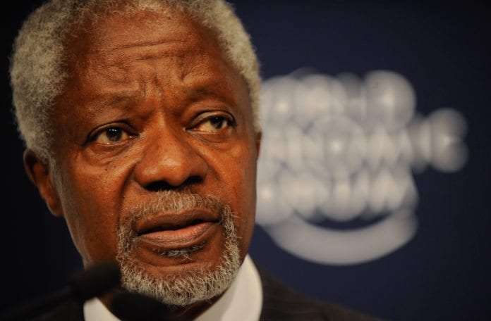 Kofi Annan kritiserer syriske myndigheter for å ikke ha fulgt opp sine forpliktelser. (Foto: Matthew Jordan, WEF) Kofi Annan kritiserer syriske myndigheter for å ikke ha fulgt opp sine forpliktelser. (Foto: Matthew Jordan, WEF)