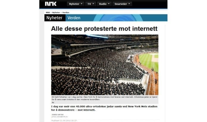 NRK har laget en overskrift og ingress på sin sak som ikke har dekning i stoffet. (Skjermdump fra nrk.no) NRK har laget en overskrift og ingress på sin sak som ikke har dekning i stoffet. (Skjermdump fra nrk.no)