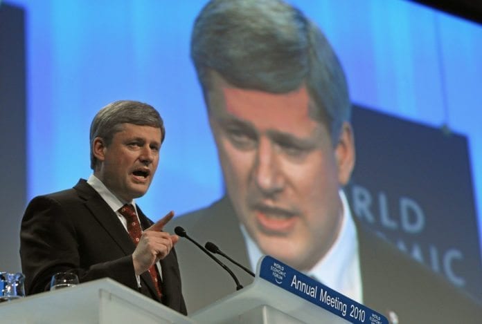 Canadas statsminister Stephen Harper ønsker å bidra ytterligere i fredsprosessen mellom Israel og palestinerne. (Foto: Remy Steinegger, swiss-image.ch) Canadas statsminister Stephen Harper ønsker å bidra ytterligere i fredsprosessen mellom Israel og palestinerne. (Foto: Remy Steinegger, swiss-image.ch)