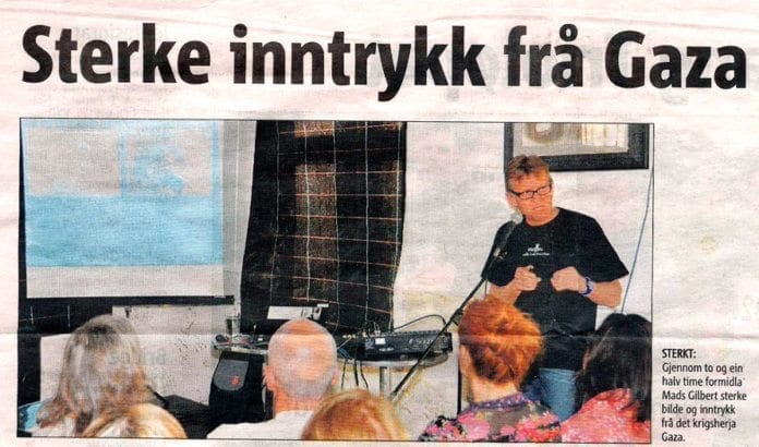Faksmile fra Kvinnheringen fredag 4. mai 2012. Referatet av Mads Gilberts foredrag 1. mai er skrevet av desksjef Ivar Vaage. Den lokale lederen i Palestinakomiteen er Egil Vaage. Ja, de er brødre. Faksmile fra Kvinnheringen fredag 4. mai 2012. Referatet av Mads Gilberts foredrag 1. mai er skrevet av desksjef Ivar Vaage. Den lokale lederen i Palestinakomiteen er Egil Vaage. Ja, de er brødre.