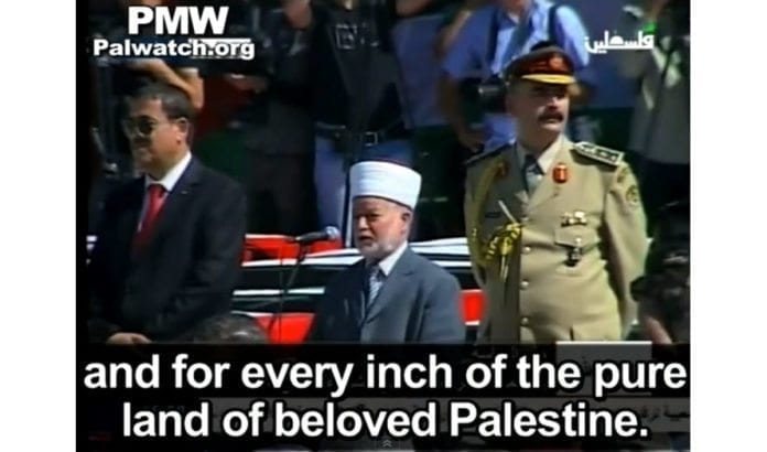 PAs mufti Muhammad Hussein, den øverste religiøse lederen i de palestinske selvstyremyndighetene, ønsker seg PAs mufti Muhammad Hussein, den øverste religiøse lederen i de palestinske selvstyremyndighetene, ønsker seg