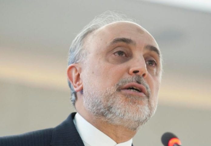 Teheran-regjeringens utenriksminister Ali Akbar Salehi, sier Israel ikke er posisjon til å true Teheran-regjeringens utenriksminister Ali Akbar Salehi, sier Israel ikke er posisjon til å true
