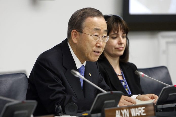 FNs generalsekretær Ban Ki-moon oppfordrer Israel til å vise FNs generalsekretær Ban Ki-moon oppfordrer Israel til å vise