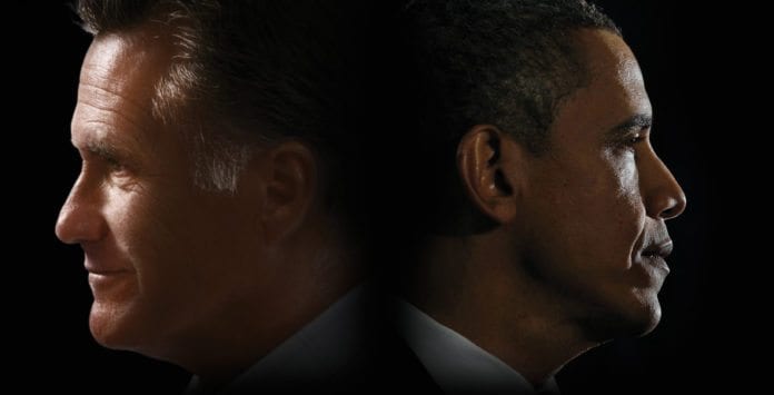 70 prosent av de jødiske velgerne stemte på Barack Obama (t.h.) i tirsdagens presidentvalg, mens de resterende stemte Mitt Romney (t.v.) (Foto: Michael Seamans, Demotix) 70 prosent av de jødiske velgerne stemte på Barack Obama (t.h.) i tirsdagens presidentvalg, mens de resterende stemte Mitt Romney (t.v.) (Foto: Michael Seamans, Demotix)