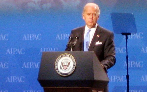 Visepresident Joe Biden talte på AIPAC-konferansen mandag. Dette bildet er tatt på samme konferanse i 2009. (Foto: Talk Radio News Service) Visepresident Joe Biden talte på AIPAC-konferansen mandag. Dette bildet er tatt på samme konferanse i 2009. (Foto: Talk Radio News Service)