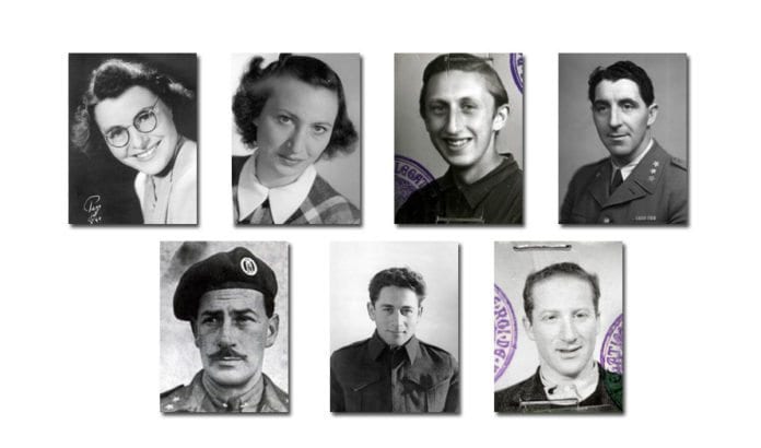 Syv norske jøder som deltok i motstandskampen mot nazistene under andre verdenkrig. (Foto: Jødisk Museum) Syv norske jøder som deltok i motstandskampen mot nazistene under andre verdenkrig. (Foto: Jødisk Museum)