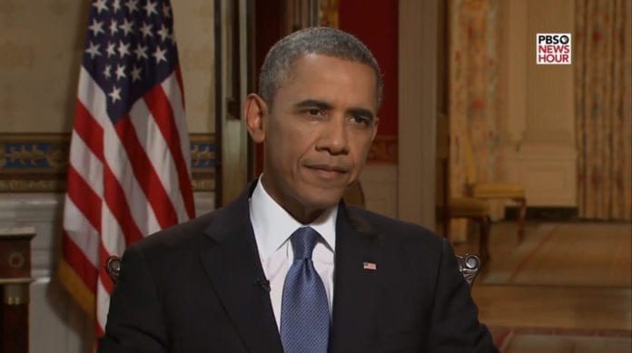 President Barack Obama intervjues på PBS' President Barack Obama intervjues på PBS'