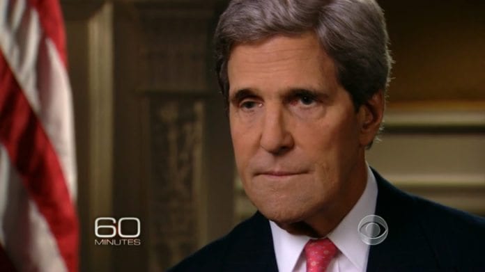 USAs utenriksminister John Kerry i intervju med USAs utenriksminister John Kerry i intervju med