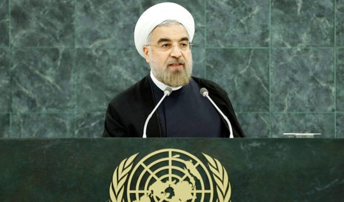 Irans president Hassan Rouhani talte i FNs generalforsamling 24. september 2013. (Foto: Sarah Fretwell, FN) Irans president Hassan Rouhani talte i FNs generalforsamling 24. september 2013. (Foto: Sarah Fretwell, FN)