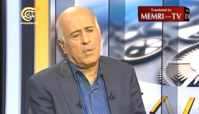 PAs tidligere sjef for sikkerhetsstyrkene, Jibril Rajoub. (Foto: Skjermdump fra MEMRITVVideos, YouTube.com) PAs tidligere sjef for sikkerhetsstyrkene, Jibril Rajoub. (Foto: Skjermdump fra MEMRITVVideos, YouTube.com)