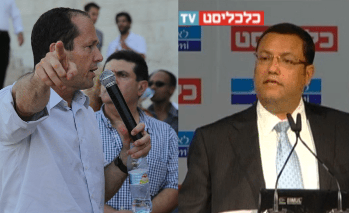 T.v.: Jerusalems ordfører Nir Barkat (Foto: Nir Barkat - ניר ברקת, Facebook.com). T.h.: Ordfører-kandidat i Jerusalem Moshe Lion (Foto: Moshe Lion - משה ליאון, Facebook.com) T.v.: Jerusalems ordfører Nir Barkat (Foto: Nir Barkat - ניר ברקת, Facebook.com). T.h.: Ordfører-kandidat i Jerusalem Moshe Lion (Foto: Moshe Lion - משה ליאון, Facebook.com)