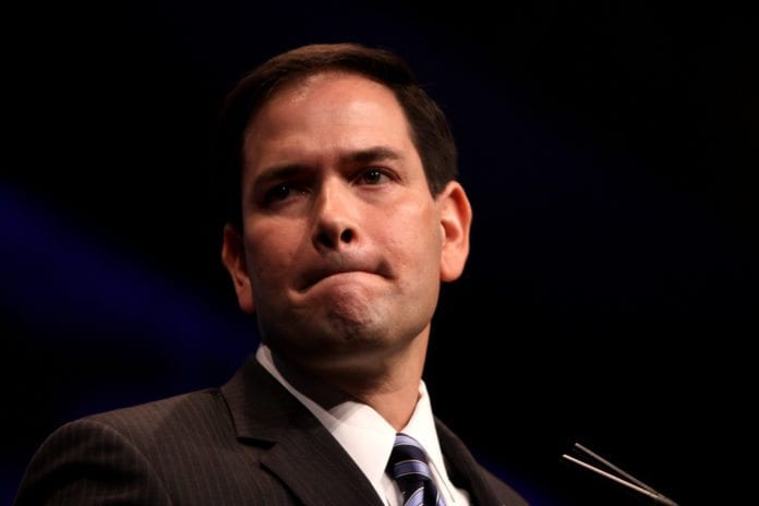 Republikanernes senator Marco Rubio har lansert et nytt resolusjonsforslag til Senatet, hvor USA intensiverer sanksjonene mot Iran. (Foto: Gage Skidmore, flickr.com) Republikanernes senator Marco Rubio har lansert et nytt resolusjonsforslag til Senatet, hvor USA intensiverer sanksjonene mot Iran. (Foto: Gage Skidmore, flickr.com)