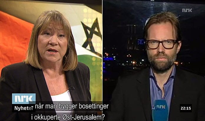 Programleder Annette Groth intervjuer NRKs Midtøsten-korrespondent Sigurd Falkenberg Mikkelsen. (Skjermdump fra Urix 30. oktober 2013) Programleder Annette Groth intervjuer NRKs Midtøsten-korrespondent Sigurd Falkenberg Mikkelsen. (Skjermdump fra Urix 30. oktober 2013)