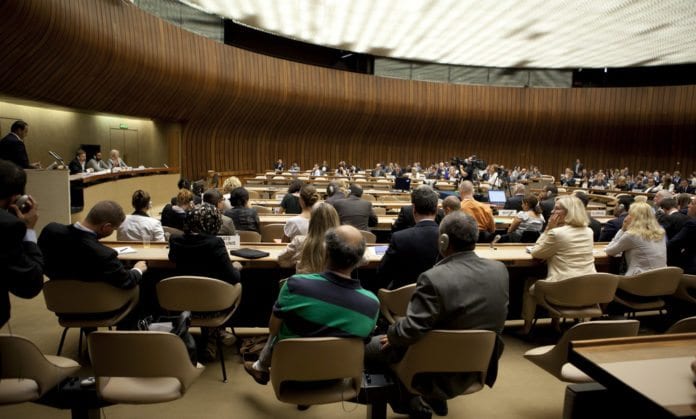 Menneskerettighetsrådet samlet i FN-bygningen i Geneve (Foto: United States Mission Geneva, flickr.com) Menneskerettighetsrådet samlet i FN-bygningen i Geneve (Foto: United States Mission Geneva, flickr.com)