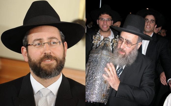 F.v.: Sjefsrabbiner for ashkenazi-jødene David Lau og sjefsrabbiner for sefardi-jødene Yitzhak Yosef (Foto: Wikimedia Commons og Roman Rice, flickr.com) F.v.: Sjefsrabbiner for ashkenazi-jødene David Lau og sjefsrabbiner for sefardi-jødene Yitzhak Yosef (Foto: Wikimedia Commons og Roman Rice, flickr.com)