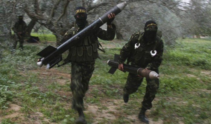 Terrorister fra Islamsk Jihad på Gaza i aksjon. (Illustrasjonsfoto: CC BY-SA Amir Farshad Ebrahimi / Flickr.com.) Terrorister fra Islamsk Jihad på Gaza i aksjon. (Illustrasjonsfoto: CC BY-SA Amir Farshad Ebrahimi / Flickr.com.)
