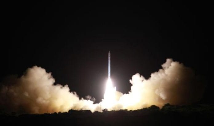 Overvåkningssatellitten Ofek 10 ble sendt ut i bane for to år siden (Foto: Israels forsvrsdepartement / Israel Aerospace Industries.) Overvåkningssatellitten Ofek 10 ble sendt ut i bane for to år siden. (Foto: Israels forsvrsdepartement / Israel Aerospace Industries.)