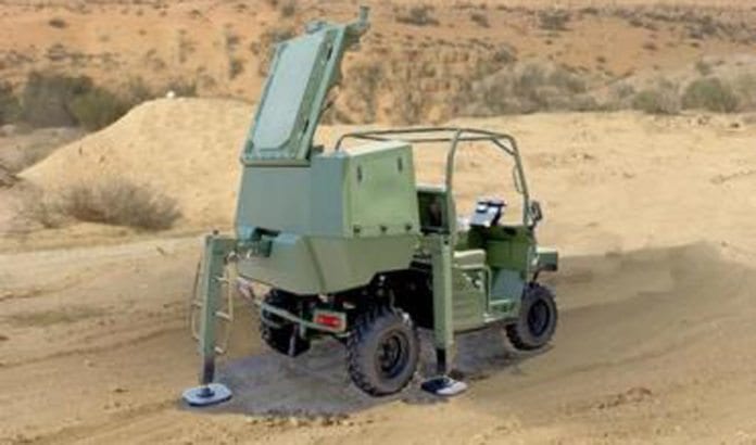 Slik ser det nye, mobile rakettforsvarssystemet Wind Shield ut. (Foto: Israel Aerospace Industries.) Slik ser det nye, mobile rakettforsvarssystemet Wind Shield ut. (Foto: Israel Aerospace Industries.)