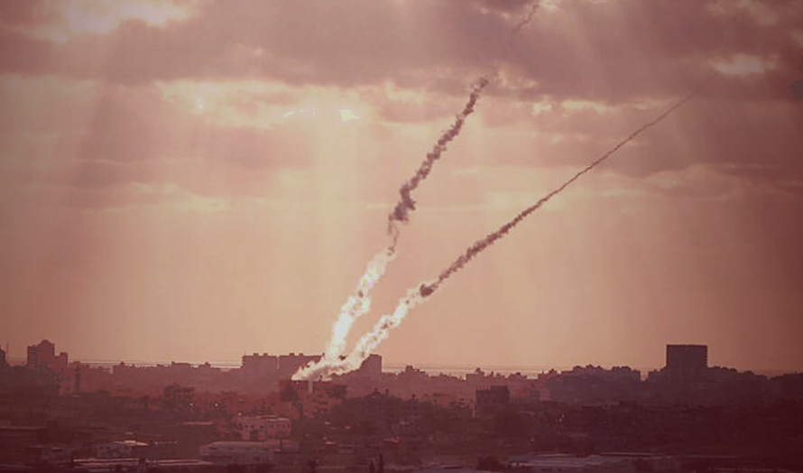 Rakettangrep fra Gaza. (Foto: IDF)