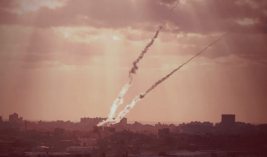 Rakettangrep fra Gaza mot Israel. (Illustrasjonsfoto: IDF)