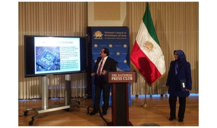 En iransk opposisjonsorganisasjon la mandag frem det de mener er bevis på at det iranske regimet hemmeigholder en atombase der det anrikes uran. (Foto: NCRI) En iransk opposisjonsorganisasjon la mandag frem det de mener er bevis på at det iranske regimet hemmeligholder en atombase der det anrikes uran. (Foto: NCRI)