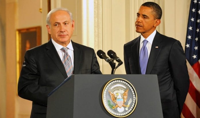 Israels statsminister Benjamin Netanyahu og USAs president Barack Obama under et tidligere møte i Det hvite hus. (Foto: GPO / Flickr.com) Israels statsminister Benjamin Netanyahu og USAs president Barack Obama under et tidligere møte i Det hvite hus. (Foto: GPO / Flickr.com)