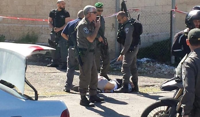 Politiet har fått kontroll over den palestinske mannen fra Øst-Jerusalem de mener brukte en bil som terrorvåpen. (Foto: United Hatzalah) Politiet har fått kontroll over den palestinske mannen fra Øst-Jerusalem de mener brukte en bil som terrorvåpen. (Foto: United Hatzalah)