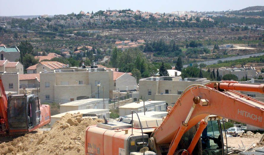 Fra en byggeplass i bosetningsblokken Gush Etzion. (Illustrasjonsfoto: Al Masara / Flickr.com)