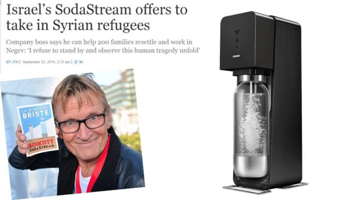 Tidligere har Mads Gilbert bedt forbrukere boikotte SodaStream. Nå går fabrikken på offensiven for å hjelpe syriske flyktninger,
