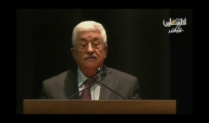 Mahmoud Abbas uttalte i tv-sendt tale at terrorbølgen mot Israel er Mahmoud Abbas uttalte i tv-sendt tale at terrorbølgen mot Israel er