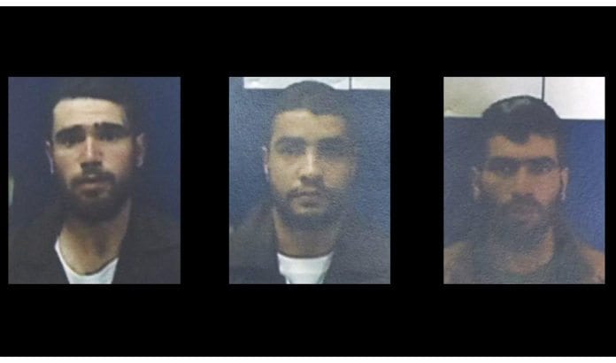 Disse tre palestinske mennene er arrestert, mistenkt for et skyteangrep mot israelere 5. februar. (Foto: Shin Bet) Disse tre palestinske mennene er arrestert, mistenkt for et skyteangrep mot israelere 5. februar. (Foto: Shin Bet)