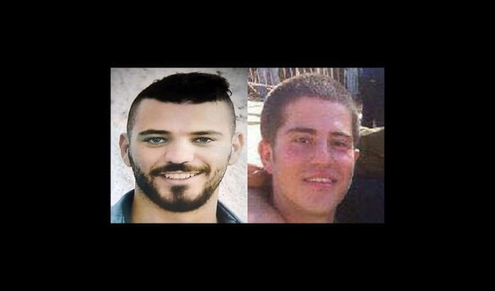 Husam Tafash og Shlomo Rindenow ble drept da en granat eksploderte ved et uhell på Golan-høydene. (Foto: Privat) Husam Tafash og Shlomo Rindenow ble drept da en granat eksploderte ved et uhell på Golan-høydene. (Foto: Privat)