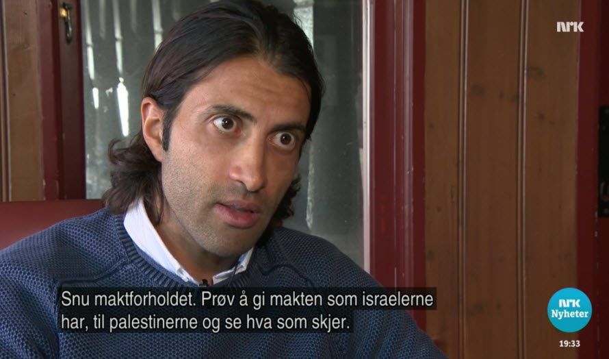 Mosab Hassan Yousef på NRK Dagsrevyen 5. mars 2017. (Skjermdump fra NRK)
