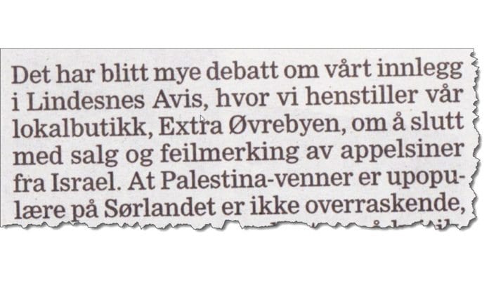 Faksmile fra innlegget til Torunn Giskås og Morten Ekeland fra SV i avisen Lindesnes siste uken i april 2017. Faksmile fra innlegget til Torunn Giskås og Morten Ekeland fra SV i avisen Lindesnes siste uken i april 2017.