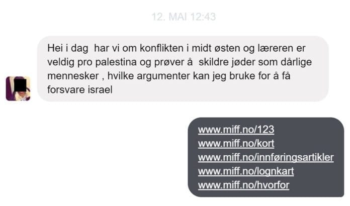 12. mai 2017 mottok MIFF denne meldingen til vår Facebook-side. Vi svarte med fem direktelenker som du bør gjøre deg kjent med. 12. mai 2017 mottok MIFF denne meldingen til vår Facebook-side. Vi svarte med fem direktelenker som du bør gjøre deg kjent med.