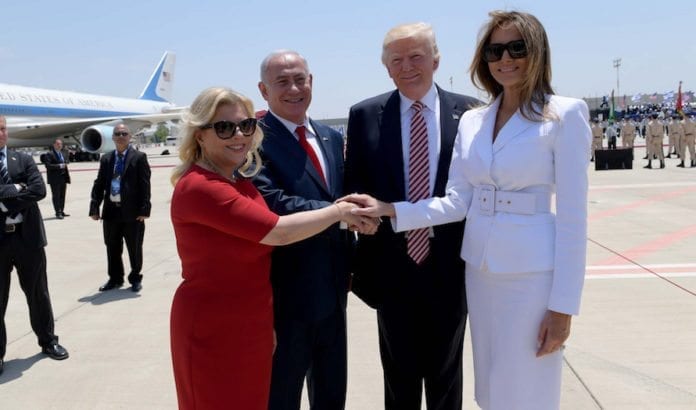 Det ble en hjertelig mottakelse i Israel for Trump og førstedamen. (Foto: Avi Ohayon/Flickr) Det ble en hjertelig mottakelse i Israel for Trump og førstedamen. (Foto: Avi Ohayon/Flickr)
