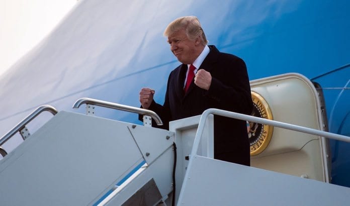 USAs president Donald Trump besøker Israel på sin første utenlandstur. (Foto: Phil Speck, US Air National Guard) USAs president Donald Trump besøker Israel på sin første utenlandstur. (Foto: Phil Speck, US Air National Guard)