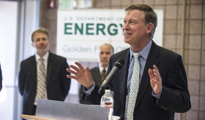 Guvernør i Colorado, John Hickenlooper, vil ikke samarbeide med anti-israelske selskaper. (Foto: Dennis Schroeder/Flickr) Guvernør i Colorado, John Hickenlooper, vil ikke samarbeide med anti-israelske selskaper. (Foto: Dennis Schroeder/Flickr)