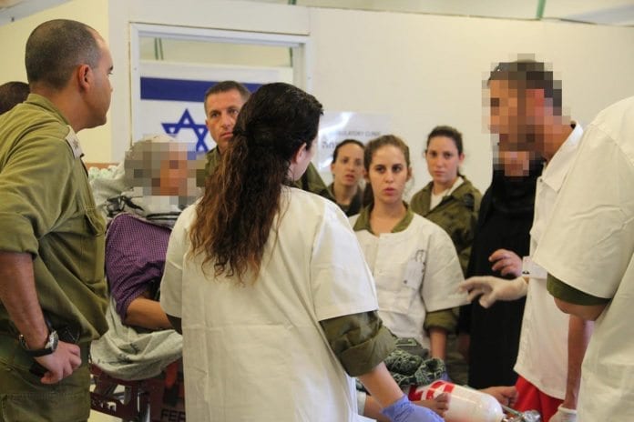 Feltsykehus Israel behandler skadde syrere ved feltsykehus ved grensen. Her fra et annet feltsykehus i Israel. (Foto. IDF)