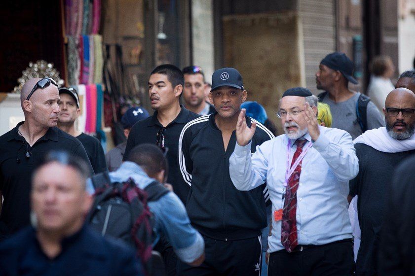 Hollywood-stjernen Will Smith dukket uanmeldt opp i Jerusalem. (Foto: The Western Wall Heritage Foundation)