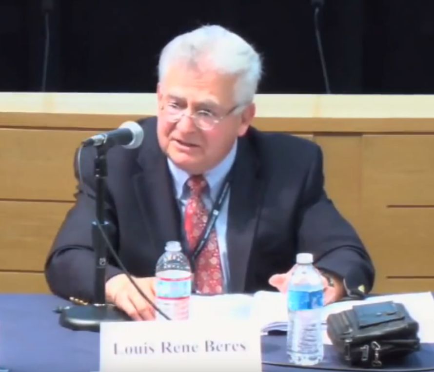 Professor Louis René Beres. (Foto: Skjermdump fra Youtube)