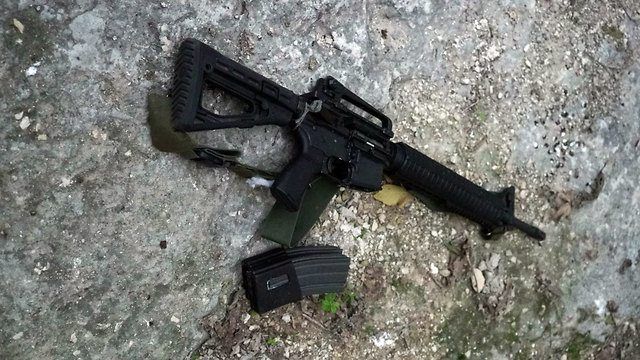 Automatgeværet brukt av terroristen Ahmed Nasser Jarrar. (Foto: IDF)
