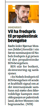 Faksmile fra Aftenposten 2. februar 2018.