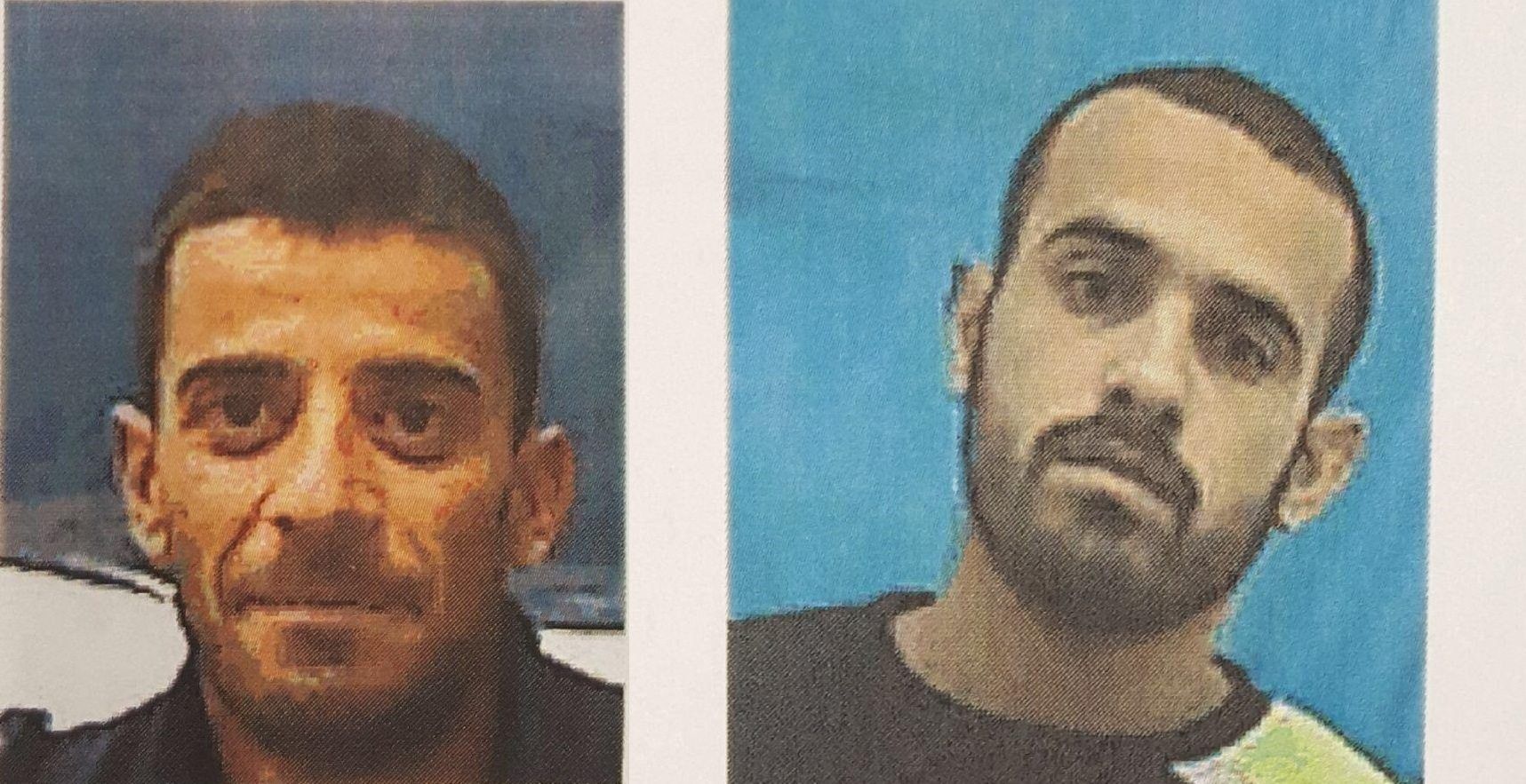 Muhammad Ali Ibrahim al-Askara og Awad Mahmoud al-Asakra ledet terrorcellen. (Foto: Shin Bet)