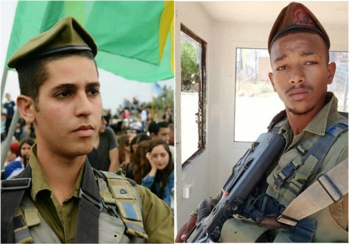 trafikkulykke_soldater De to israelske soldatene Eshto Tespo (t.v.) og Bar Yakubian mistet livet i trafikkulykken. (Foto: IDF)
