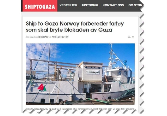 Den norske fiskebåten «Kårstein», for anledningen omdøpt til «Al Awda», skal prøve å bryte den israelske sjøblokaden av Gazastripen. Hvis båten blir stoppet, risikerer den å bli konfiskert og solgt. (Skjermdump fra shiptogaza.no) Den norske fiskebåten «Kårstein», for anledningen omdøpt til «Al Awda», skal prøve å bryte den israelske sjøblokaden av Gazastripen. Hvis båten blir stoppet, risikerer den å bli konfiskert og solgt. (Skjermdump fra shiptogaza.no)