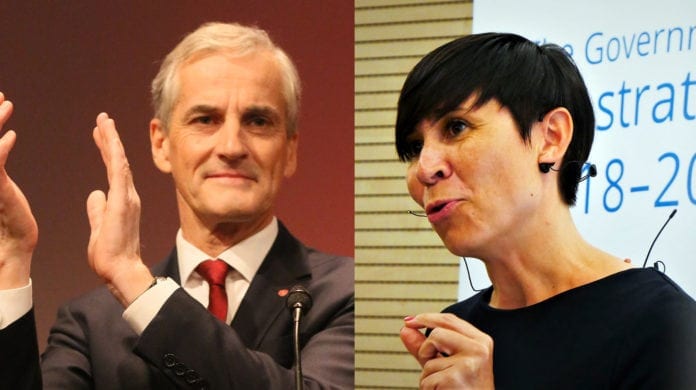 Jonas Gahr Støre og Ine Marie Eriksen Søreide. (Foto: Bent Sønvisen, Arbeiderpartiet, flickr og Norway Mission EU) Jonas Gahr Støre og Ine Marie Eriksen Søreide. (Foto: Bent Sønvisen, Arbeiderpartiet, flickr og Norway Mission EU)