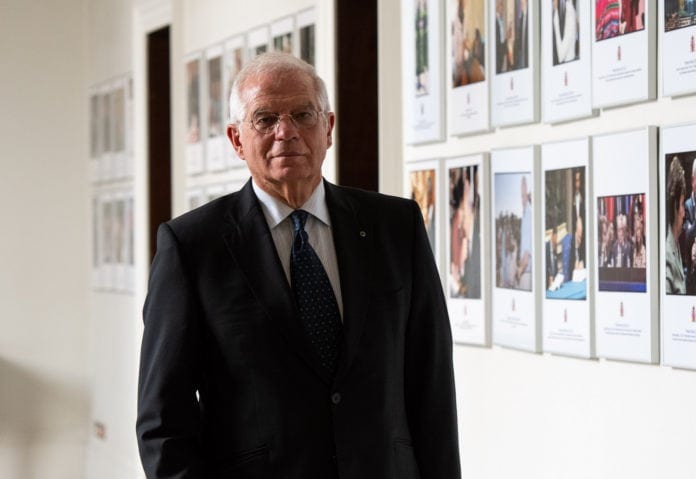 Josep Borrell 2 Den spanske utenriksministeren Josep Borrell vil prøve å presse andre europeiske politikere til å anerkjenne Palestina. (Foto: Ministro de Asuntos Exteriores)